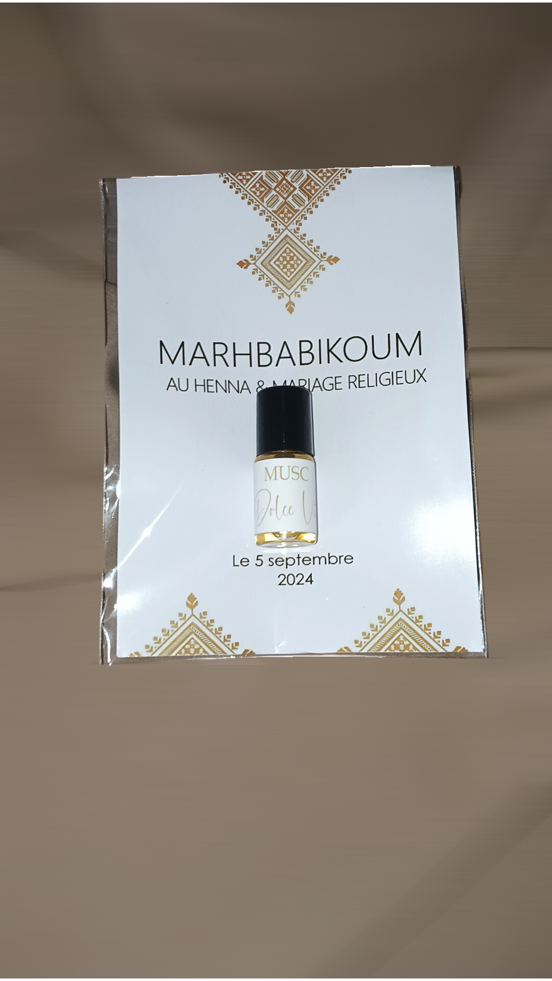 Carte + Roll-on extrait de parfum